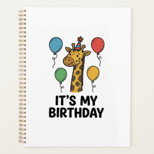 T-shirt de fête d'anniversaire de girafe mignon De
