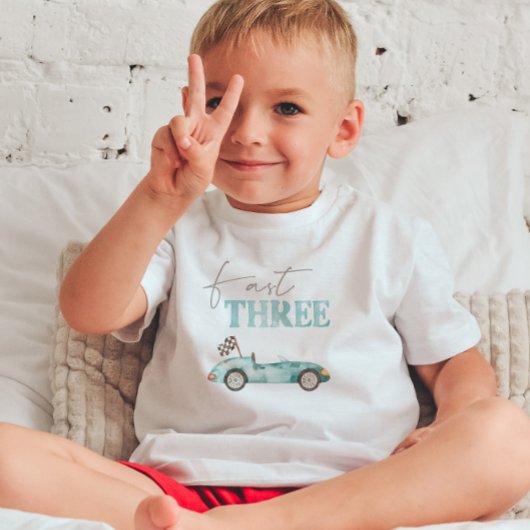 T-shirt de fête d'anniversaire de voiture de cours