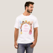 T-Shirt de fête d'anniversaire personnalisable de (Devant entier)