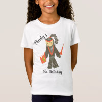 T-shirt de fête d'anniversaire pour chevalier mign