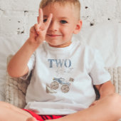 T-shirt de fête d'anniversaire TWO Fast Dusty Blue