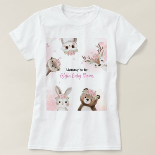T-Shirt de Fête de Bébé en Bois Clair pour Future (Design devant)