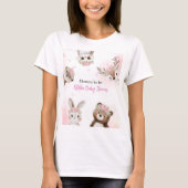 T-Shirt de Fête de Bébé en Bois Clair pour Future (Devant)