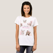 T-Shirt de Fête de Bébé en Bois Clair pour Future (Devant entier)