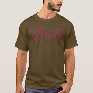 T-shirt de fête de mariage pour une mariée et demo