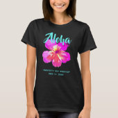 T-shirt de fête hawaïenne Fun Aloha Tropical Birth (Devant)