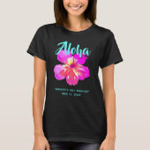 T-shirt de fête hawaïenne tropicale Fun Aloha (Devant)
