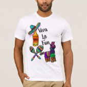 T-shirt de fête mexicaine (Devant)