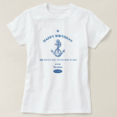 T-shirt de fête "Nautical Hip Hip Hourra" (Design devant)