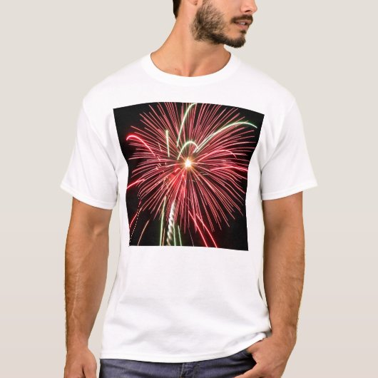 T-shirt de feu d'artifice (Devant)