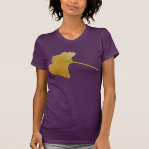 T-shirt de feuille de ginkgo biloba