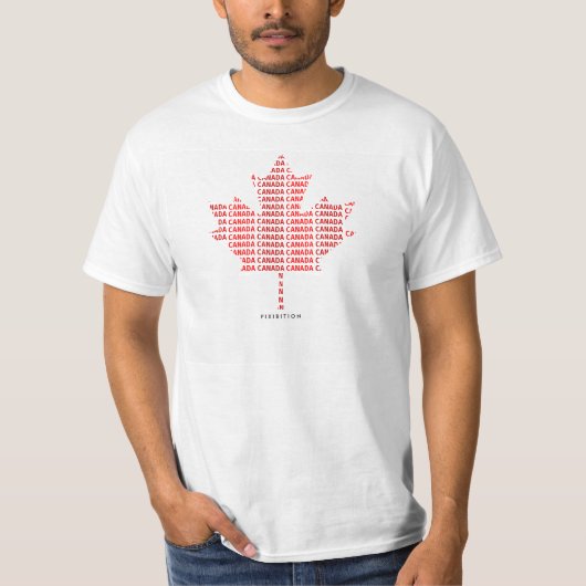 T-shirt de feuille d'érable du Canada (Devant)