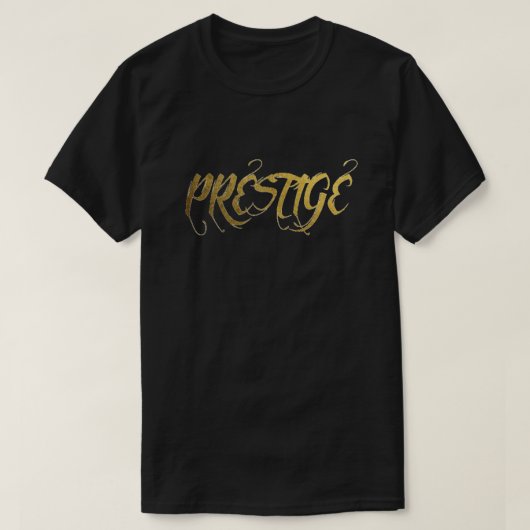 T-shirt de feuille d'or de prestige (Design devant)