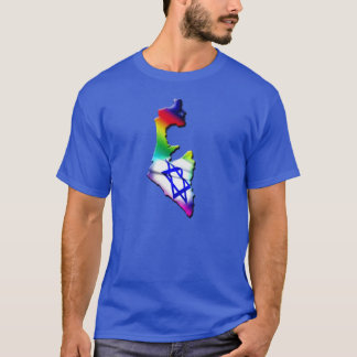 T-shirt de fierté d'arc-en-ciel de l'Israël