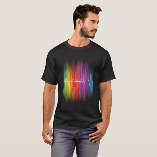 T-shirt de fierté de Lgbt - impulsion (Devant entier)