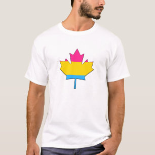 T-Shirt de fierté pansexuelle à feuille d'érable