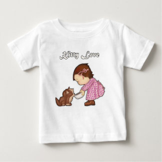 T-shirt de fille de dessin animé mignonne