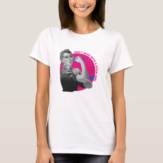 T-Shirt de Fille de Fille de Foule (Devant)