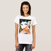 T-shirt de fille de geisha (Devant entier)