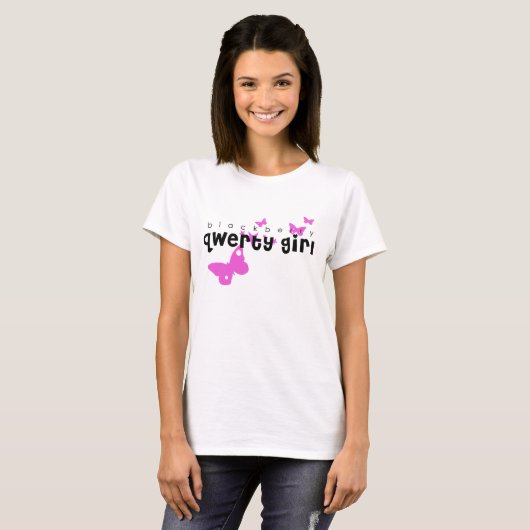 T-shirt "de FILLE QWERTY" de Blackberry (Devant entier)