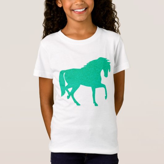 T-shirt de filles de cheval de parties (Devant)