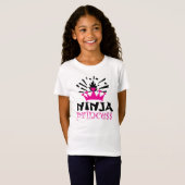 T-shirt de filles de princesse de Ninja (Devant entier)
