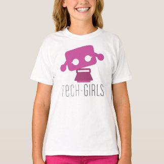T-shirt de filles de technologie avec le point