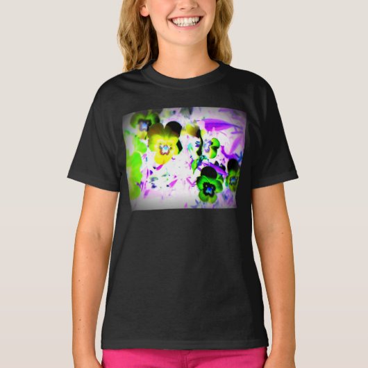 T-shirt de filles violettes (Devant)