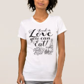 T-shirt de fin gourmet de manuscrit d'amour (Devant)