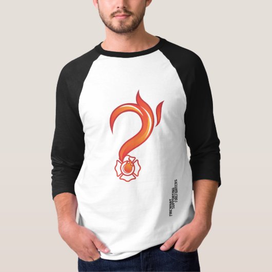T-shirt de FireWhat de base-ball de douille du (Devant)