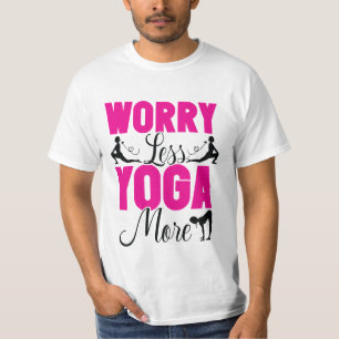 T-shirt de fitness mignon « Yoga Plus, Inquiétude 