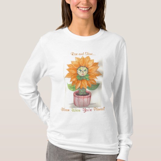 T-shirt de fleur (Devant)