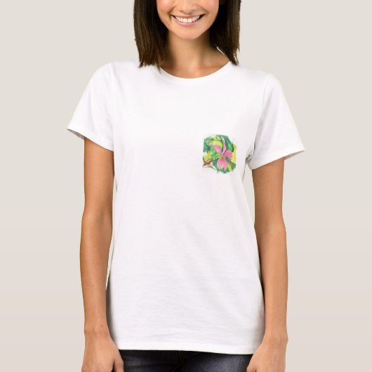 T-shirt de fleur de ketmie (Devant)