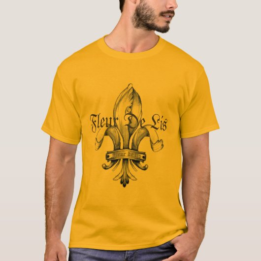 T-shirt de Fleur De Lis Tattoo - customisé (Devant)