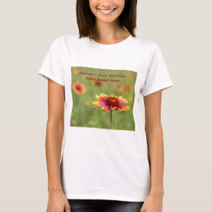 T-shirt de fleur sauvage d'état de l'Oklahoma