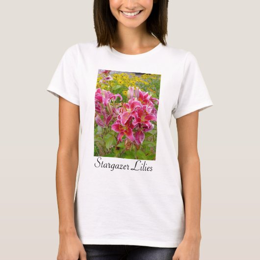 T-shirt de fleurs de lis d'astronome (Devant)