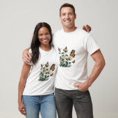 T-shirt 🌷 de fleurs de papillon (Unisexe)