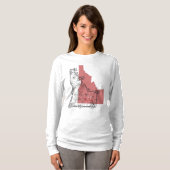 T-shirt de fleurs d'Idaho (Devant entier)