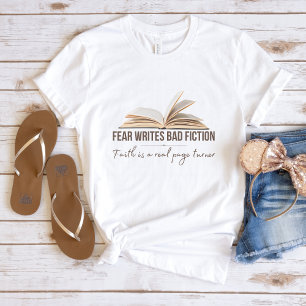 T-shirt de foi pour femmes peur écrit une mauvai