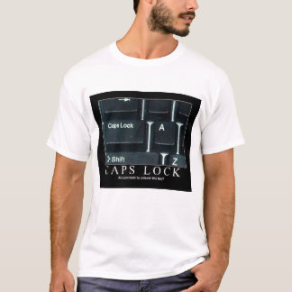 T-shirt de fonction majuscule