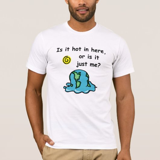 T-shirt de fonte de planète (Devant)