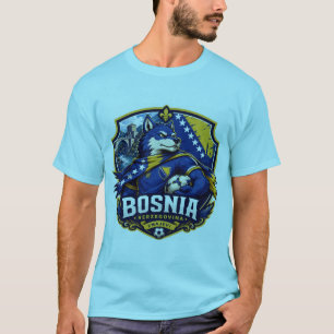 t-shirt de football bosnie