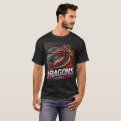 T-shirt de football dragons (Devant entier)