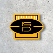 T-shirt de football noir et or ISD