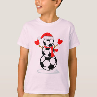T-Shirt de football Snowman Funny Christmas Gift S