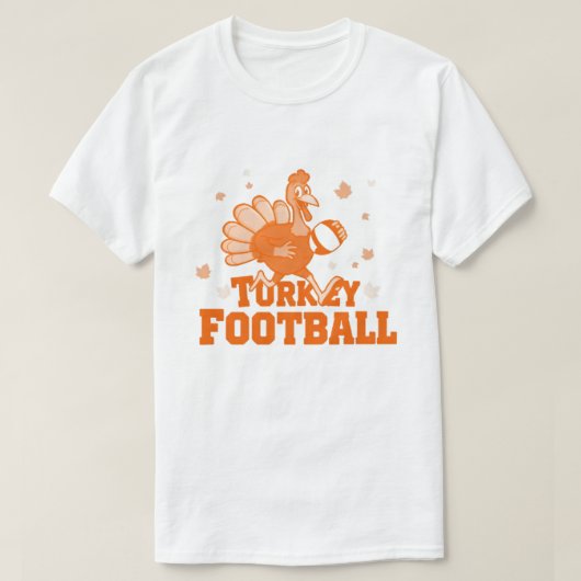 T-Shirt De Football Turc - Fun Thanksgiving (Design devant)