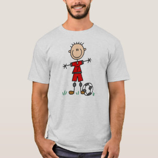 T-shirt de footballeur de garçon