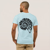 T-shirt de fossile d'ammonite (Dos entier)