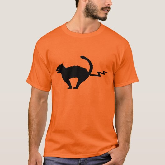 T-shirt de foudre de chat (Devant)