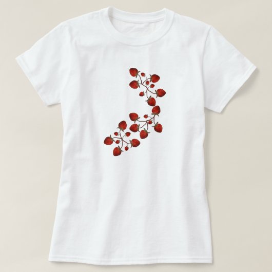 T-shirt de fraises (Design devant)